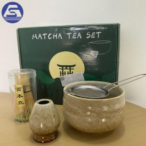 Japanese Matcha Tea Set With Matcha Strainer